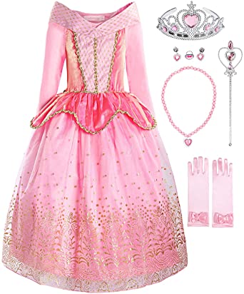 ReliBeauty Organza Girls’ Princess Dress Up Clothes