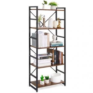 Haton Multipurpose Minimalist Bookshelf, 5-Tier