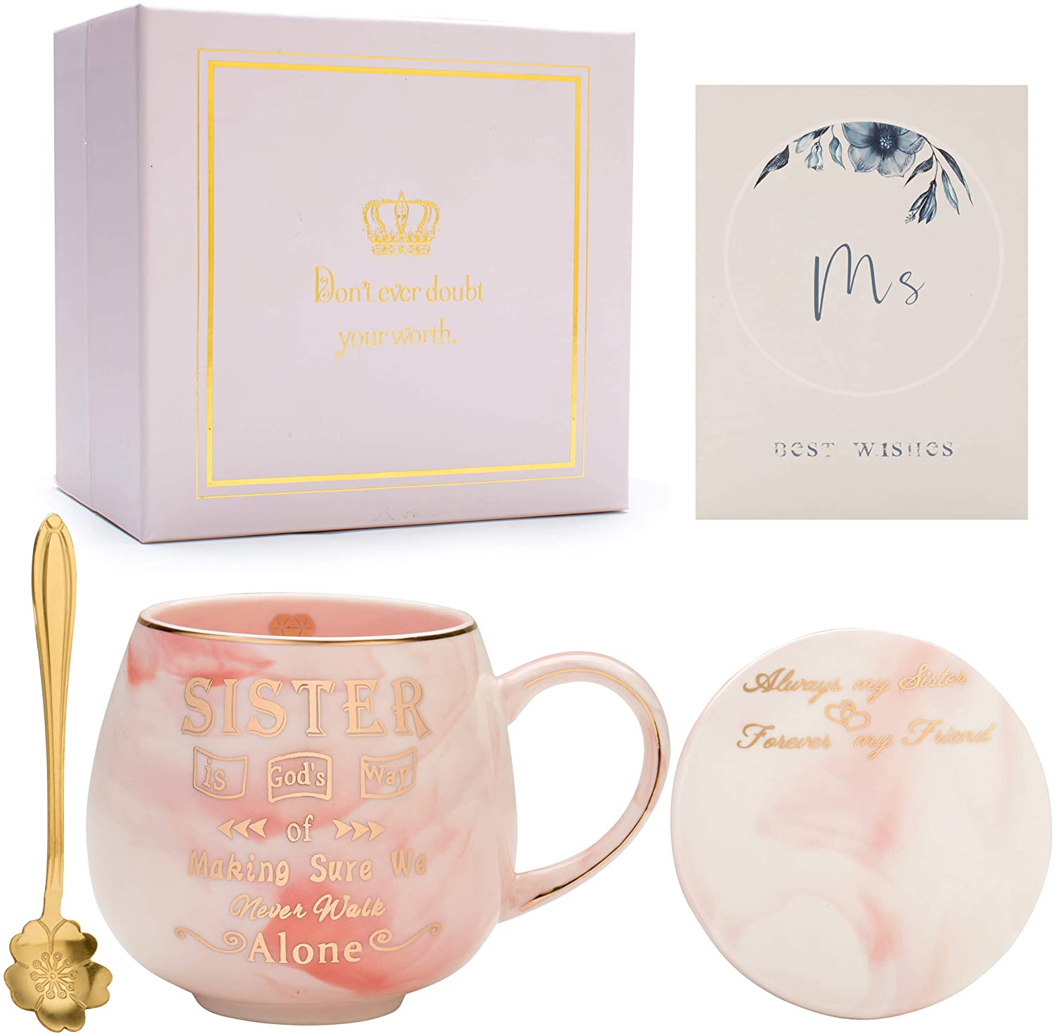 Oyiyou Gold Gilt Mug Gift For Sisters