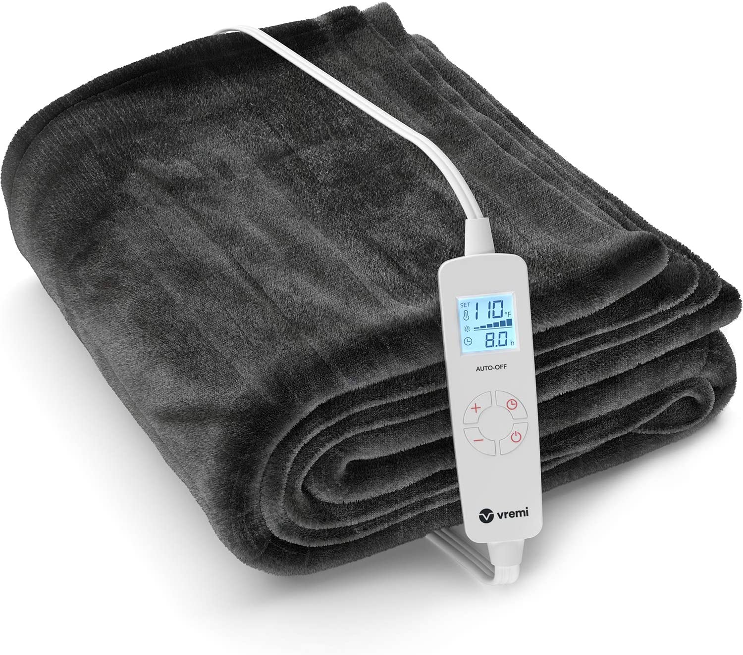 Vremi Flannel Fleece Twin Electric Heated Blanket