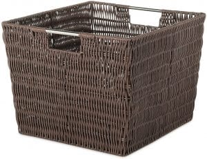 Whitmor Rattique Handled Organizing Outdoor Basket