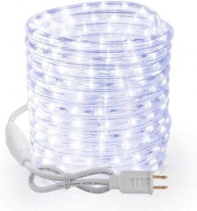 Brizled Christmas Outdoor LED Rope Lights, 18-Foot