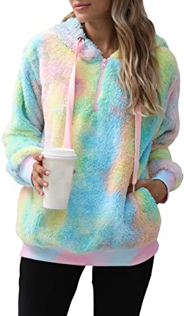 Yanekop Pullover Tie-Dye Hoodie For Women