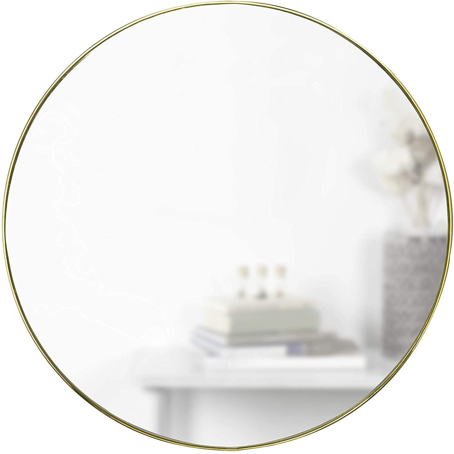 Umbra Brass Hubba 34-Inch Round Mirror