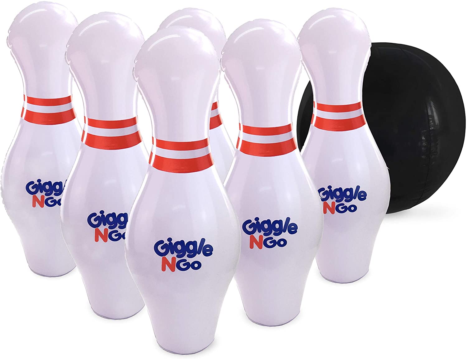 GIGGLE N GO Kids’ Inflatable Bowling Set Outdoor Game