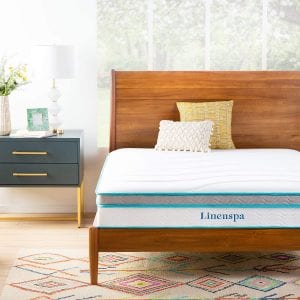 Linenspa 10-Inch Memory Foam Hybrid Short Queen RV Mattress