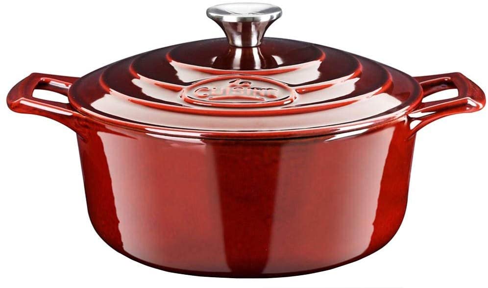 La Cuisine For Life Porcelain Enameled Cast Iron Dutch Oven, 2.1-Quart