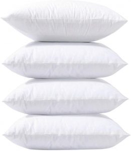 Phantoscope Microfiber Fill Throw Pillow Insert, 4-Pack