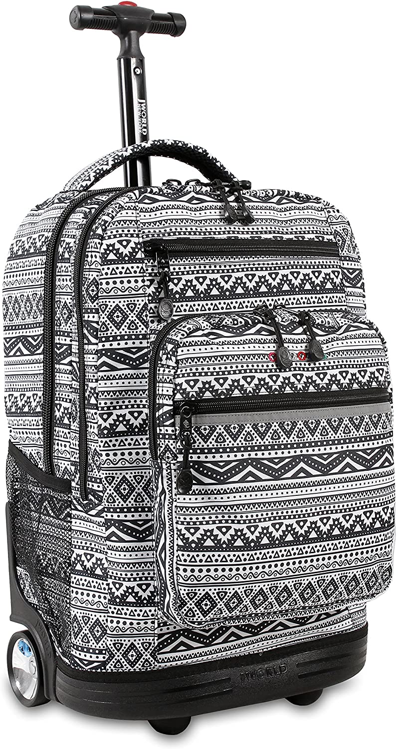 J World New York 20-Inch Bookbag With Wheels