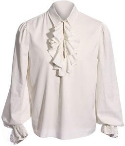 Bbalizko Men’s Ruffled Blouse Renaissance Costume