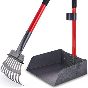 Pawler Rake & Heavy-Duty Tray Dog Poop Scooper