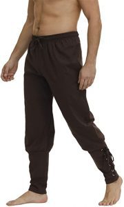 Zhitunemi Trousers With Drawstring Cuffs Men’s Renaissance Costume