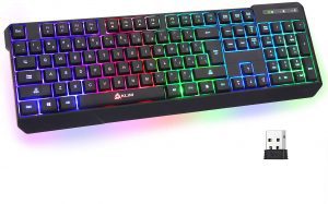 KLIM Chroma Chromatic Lighting Effects Wireless Gaming Keyboard