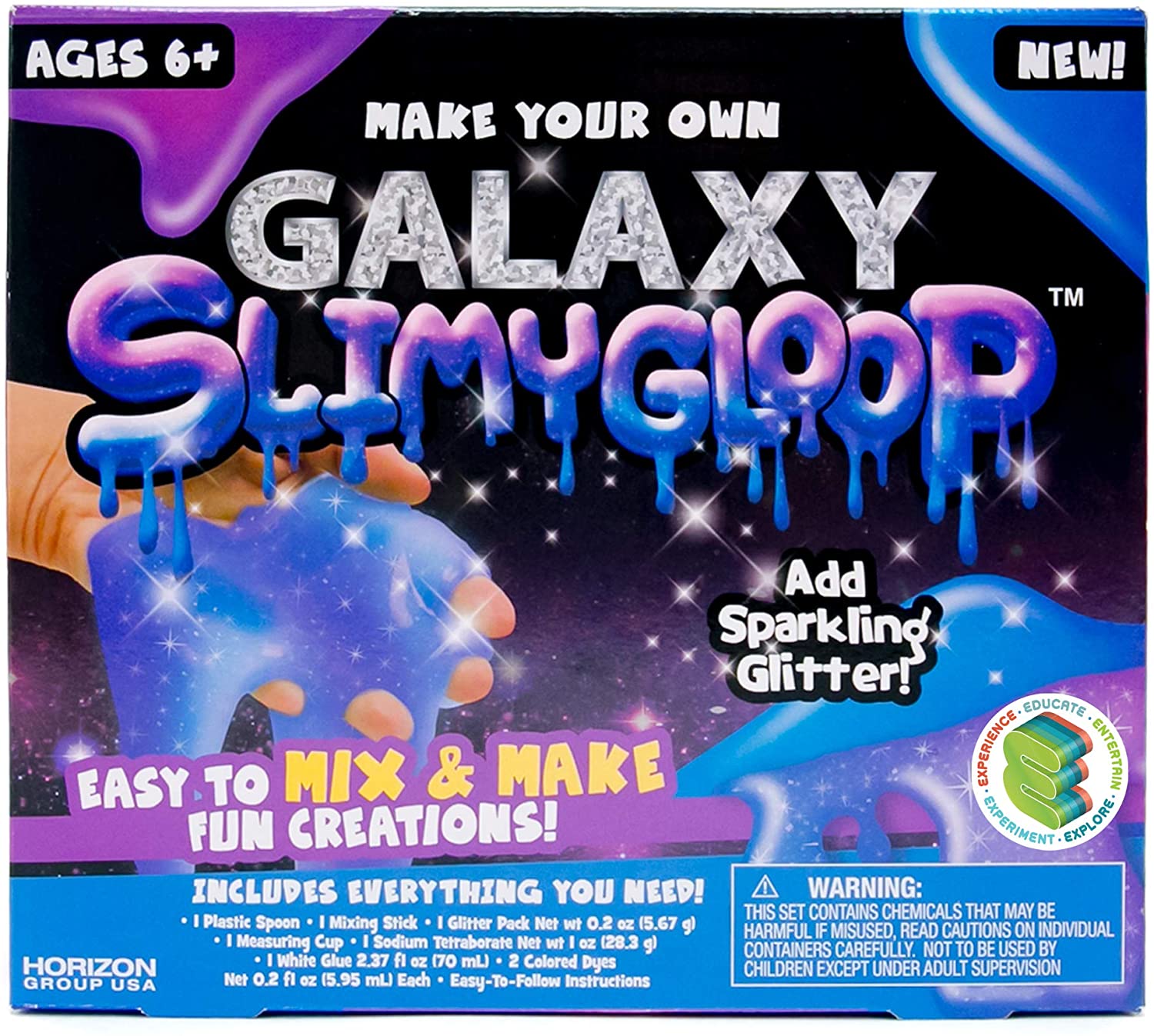 SLIMYGLOOP DIY Sparkling Galaxy Slime Kit