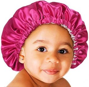 YANIBEST Adjustable Slide Strap Kids’ Satin Bonnet