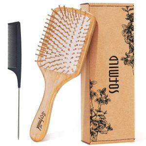 Sofmild Round-Tipped Rubber Hair Brush