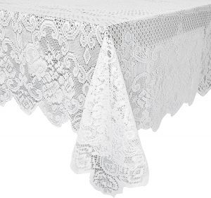 Juvale Machine Washable Decorative Lace Tablecloth