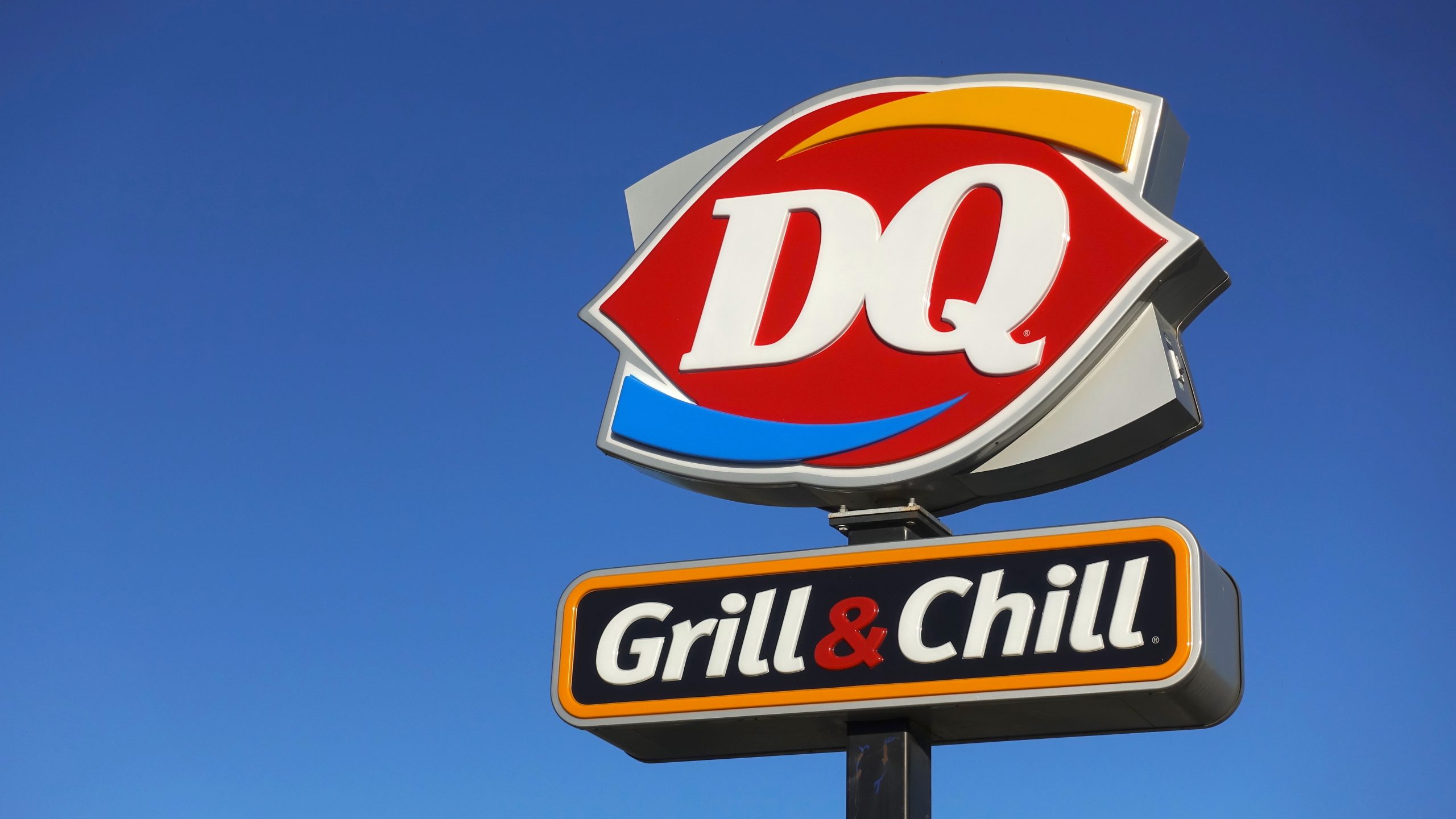 Close up of Dairy Queen sign