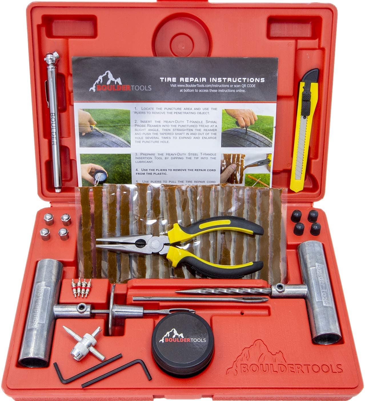 Boulder Tools Tire Repair Kit Auto Tire & Wheel Tools