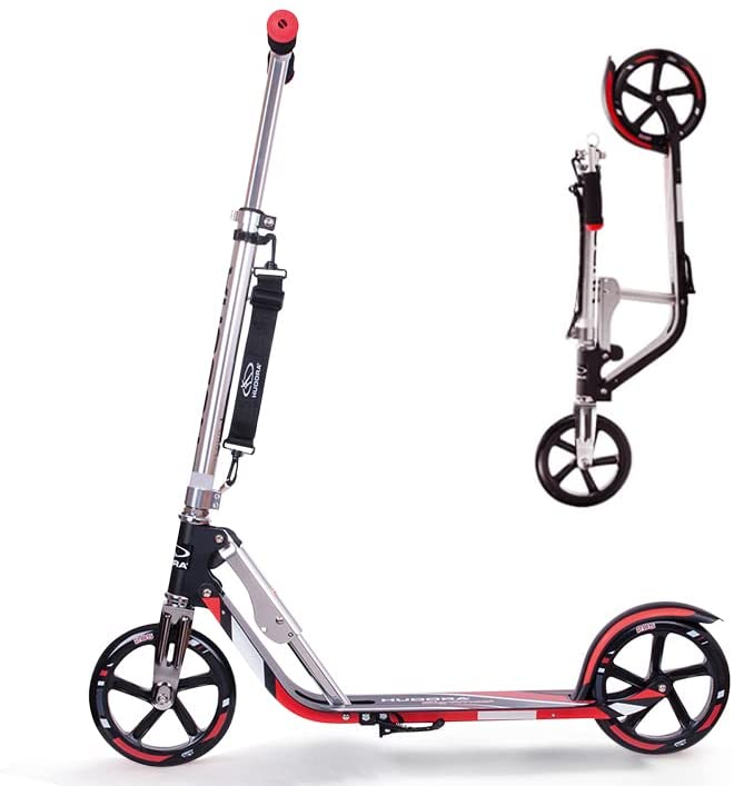 HUDORA 205 Quick-Release Folding Mechanism Adult Scooter