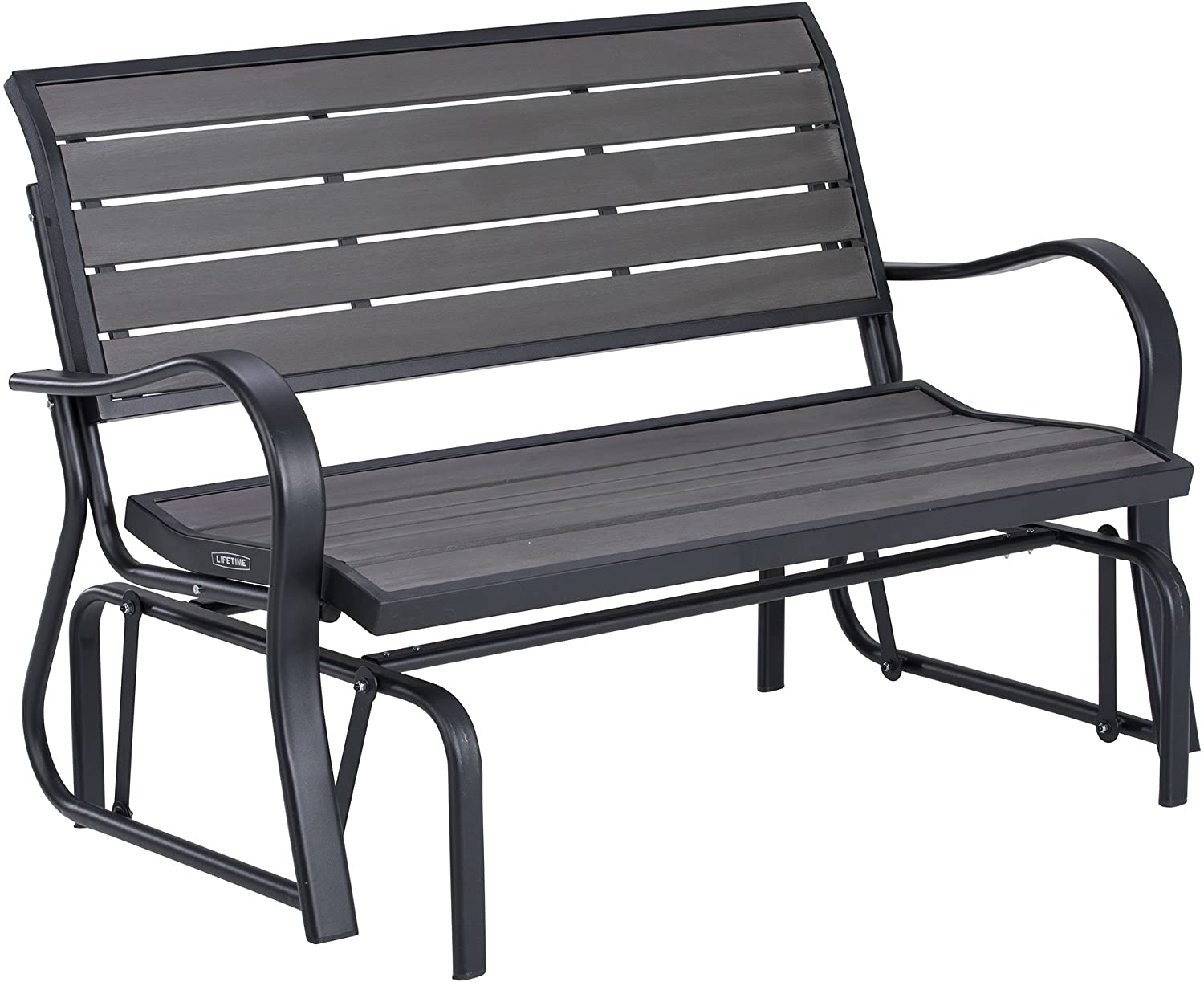 Lifetime Weather-Resistant Polystyrene Glider Bench For Outside