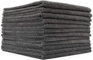 The Rag Company Scratch-Free Microfiber Cleaning Cloth, 12-Pack