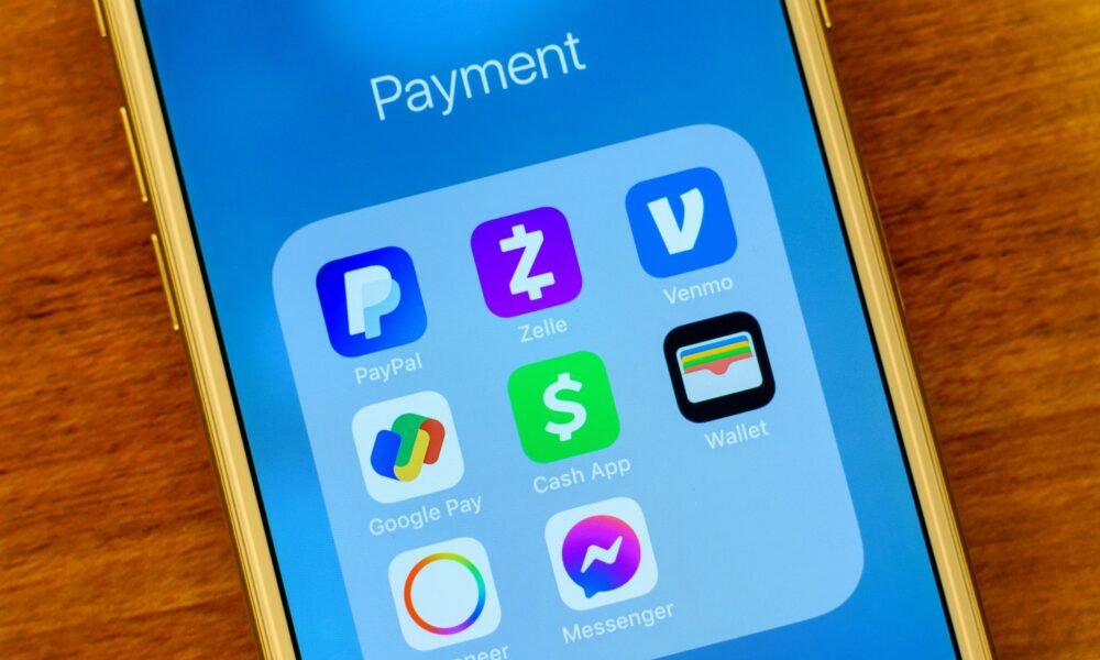 Peer-to-peer payment apps PayPal, Zelle, Venmo