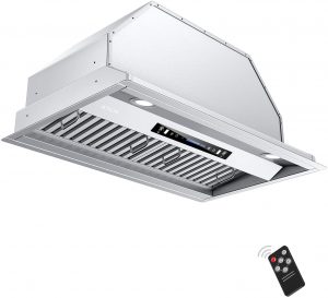 IKTCH IKB02-36 Built-In Convertible Duct Range Hood, 36-Inch