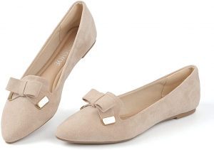 MUSSHOE Memory Foam Dressy Ballet Comfortable Flat