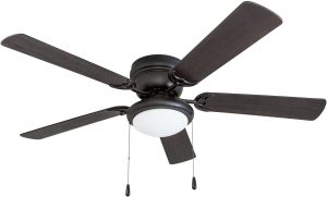 Portage Bay 50251 Hugger Bowl-Light Ceiling Fan, 52-Inch