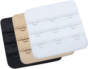 Wingslove Hook & Loop Material 3-Hook Bra Extenders, 3-Count