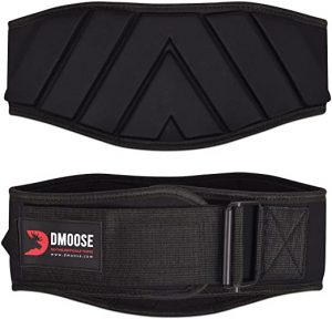 DMoose Fitness Padded Weight Lifting Belt