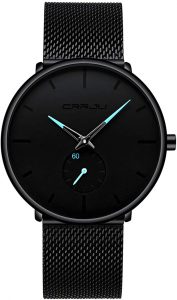 FIZILI Ultra-Thin Stainless Steel Strap Waterproof Unisex Watch