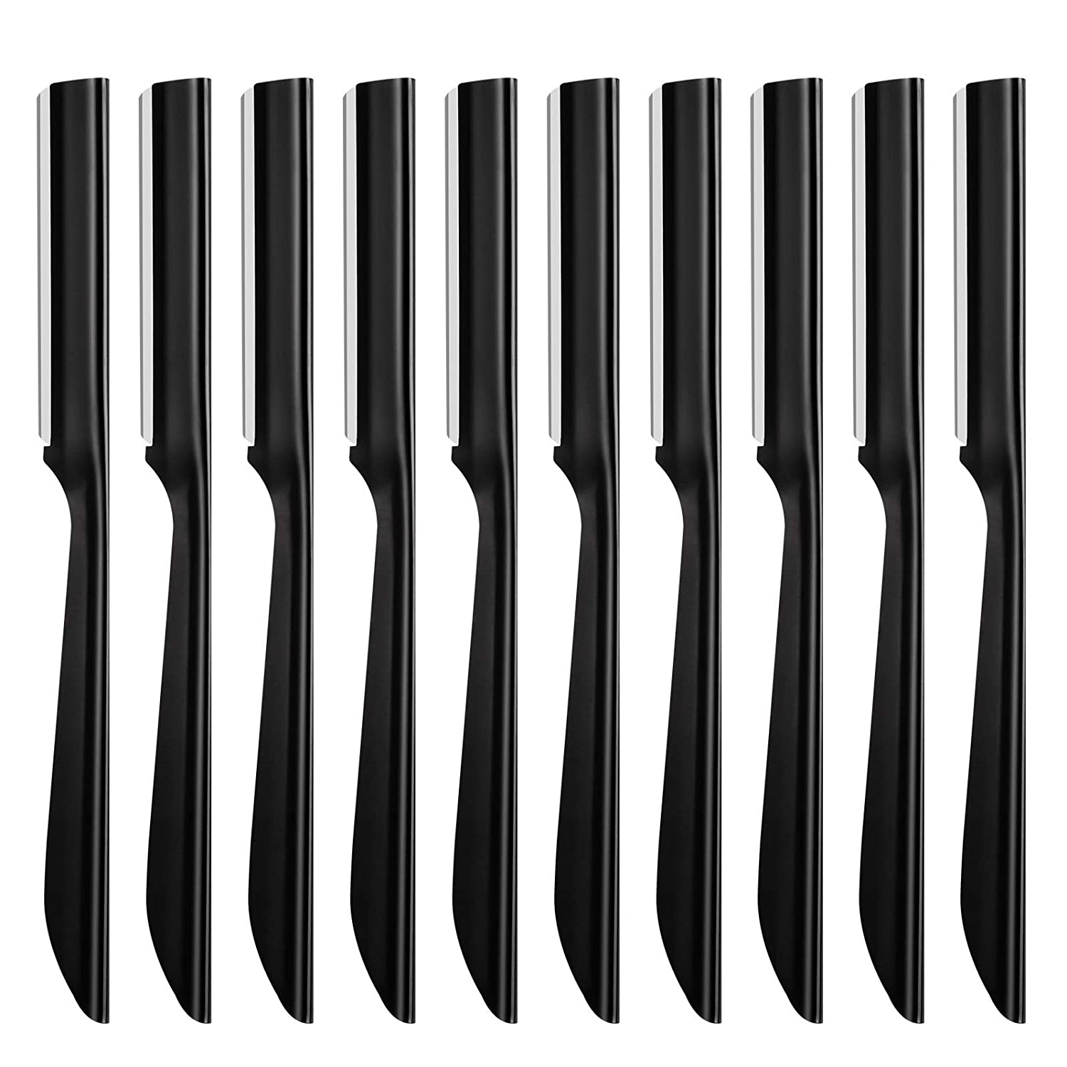 Miss Gorgeous London Non-Slip Grip Razor Brow Shapers, 10-Piece