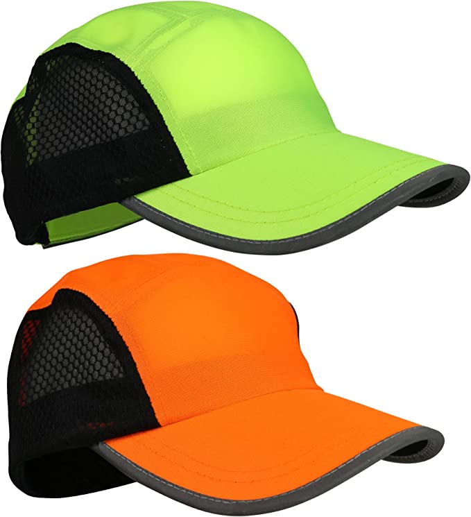 Fitcare2go Reflective Men’s Running Hat Set, 2-Pack