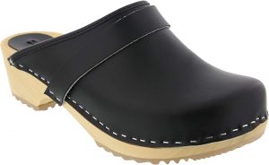 Bjork Maja Wood Outsole Open Back Women’s Clogs