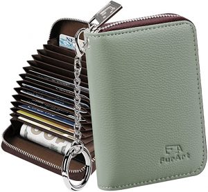 FurArt Classic Zippered Keychain RFID Wallet