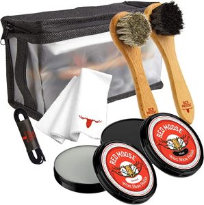 Red Moose Long-Lasting Travel Shoe Care Kit, 8-Piece