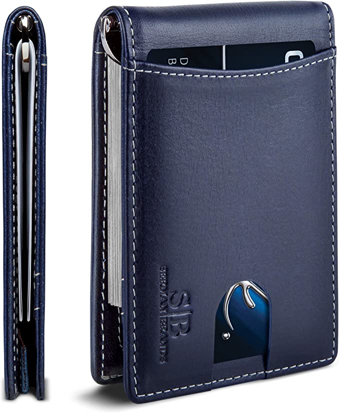 SERMAN BRANDS Slim Gift Leather Travel Wallet