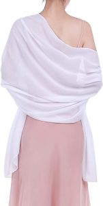 WILLBOND Women’s Evening Satin Chiffon Scarf Wrap