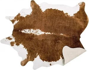 AROGAN Non-Slip Backing Faux Cowhide Rug