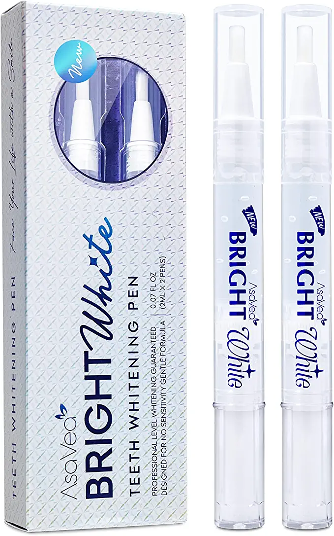 AsaVea Bright White Teeth Whitening Pen, 2 Pack