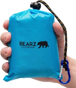 BEARZ Compact Lightweight Travel Blanket