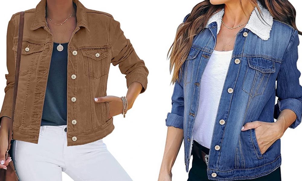 Denim jacket in two colors