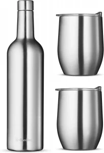 FineDine Double-Walled Insulated Wine Tumbler, 16-Ounce