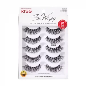 KISS So Wispy False Eyelashes, 5 Pair