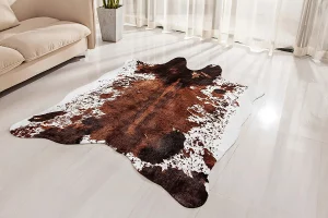 NativeSkins Machine Washable Faux Cowhide Rug