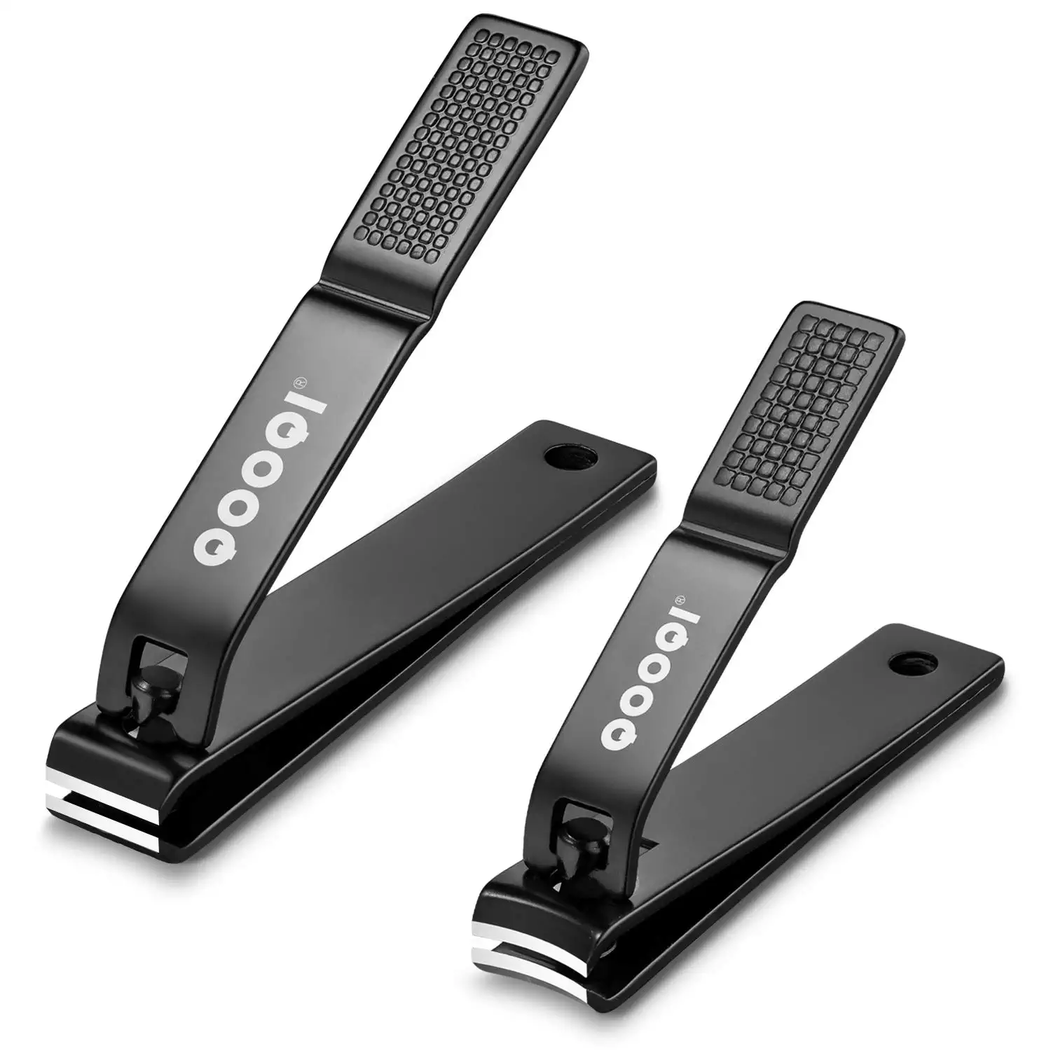 QOOQI Steel Nail File & Fingernail Clippers, 3-Piece