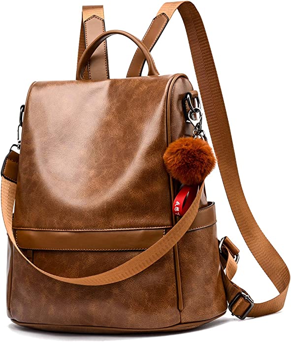 Cheruty Waterproof Design Faux Leather Backpack