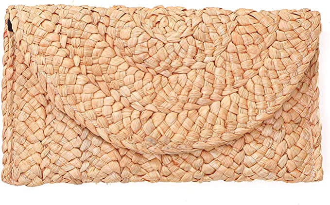 FARVALUE Lightweight Straw Clutch Women’s Woven Bag